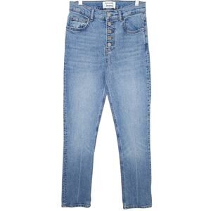 Reformation High Rise Skinny Jeans W25 Malta Light Wash Tencel Blend